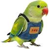 Generic Set di imbracatura per pappagalli, regolabile, antiscivolo, corda per addestramento di sicurezza per uccelli, attrezzatura per il controllo del volo all'aperto, per inseparabili, Cenerino, Cacatua