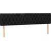 vidaXL Testiere 2 pezzi nero 100x7x78/88 cm tessuto