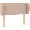 vidaXL Testata con orecchie cappuccino-marrone 93x23x78/88 cm in Pelle finta