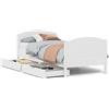 vidaXL Letto in legno massiccio senza materasso bianco 90x190 cm in legno di pino
