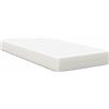 vidaXL Materasso con materasso crema 90 x 190 cm in tessuto
