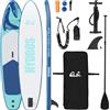 vidaXL Tavola da stand up paddle gonfiabile HYDROS 366 x 81 x 15 cm per