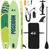 vidaXL Tavola da stand up paddle gonfiabile POSEIDON 366 x 81 x 15 cm