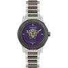 Versace Medusa Deco Collection Orologio da donna di lusso con cinturino bicolore con custodia per pistola e quadrante viola