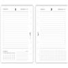 Agendepoint.it Ricambio Agenda Giornaliera a Righe 2027, 9,5x17 cm, 6 Fori, Carta 80gr, Bianco