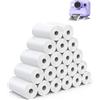 Zeltrivonex 20 Rotoli Carta Termica per Macchina Fotografica Bambini - Carta Termica per Bambini Macchine Fotografica Istantanee - Carta Termica per Stampante Termica e Piccole Fotocamere(57mm x 500mm)