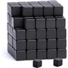 MIN CI 120 magneti forti, 5 x 5 x 5 mm, al neodimio, piccoli magneti per lavagna, frigorifero e lavagna magnetica, colore: nero