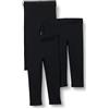 Amazon Essentials Leggings Bambine e Ragazze, Pacco da 3, Nero, 7-8 anni