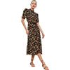 Trendyol Women Midi Shirt Dress Regular Fit Woven Dress, Abito in Tessuto dalla Vestibilità Regolare, Nero, 42