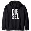 Truck Lovers Funny Gift Co. Diesel Large Text Diesels Trucks Roll Coal Power Gift Felpa con Cappuccio