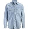 JACK & JONES Camicia in Jeans Slim Fit | Slim Fit, Maniche lunghe, Casual, Temperatura massima di 40°C ciclo molto delicato