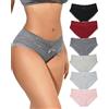 Aijolen Cotton Underwear for Women Breathable Lace Bikini Panties Ladies Hipster Underpants S-XL