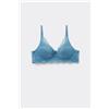 Tezenis Reggiseno Super Push-up In Pizzo Riciclato Malibù Donna Blu