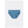 Tezenis Slip Senza Cuciture In Cotone Organico Donna Blu