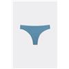 Tezenis Brasiliano In Cotone Organico Tinta Unita Donna Blu