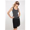 Tezenis Canotta In Cotone Organico Taglio Vivo Donna Grigio