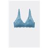 Tezenis Reggiseno Triangolo In Pizzo Riciclato Havana Donna Blu