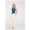 Tezenis Canotta Scollo Squadrato In Cotone A Costine Donna Blu
