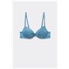 Tezenis Reggiseno Super Push-up In Pizzo Riciclato Los Angeles Donna Blu