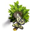 3DLightFX 3D Light Fx 3DFX-84025 Lampada LED Farfalla, Plastica, Multicolore