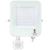 VoltShine Proiettore LED bianco 30 W con sensore: illumina efficacemente i tuoi spazi esterni. Il sensore attiva automaticamente la luce quando cade la notte. Migliora il tuo ambiente ora!