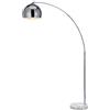 Teamson Home Lampada da terra LED Illuminazione Cromata Moderna Arquer Versanora VN-L00010-EU