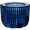 Villeroy & Boch - Fleur Bleu portacandele 2-in-1 di colore blu, lavabile in lavastoviglie, portacandele in vetro blu per candele, candele a stelo, realizzato a mano, decorazione per la casa, vetro