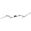 Trio Leuchten Trio, Plafoniera, Arvin incl. 1 x LED,SMD,22,0 Watt,2700-6500K,2600 Lm. incl. 1 x LED,SMD,8,0 Watt, Finitura: Metallo, nero opaco L:245,0cm, L:50,0cm, A:8,5cm
