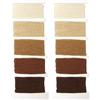 Rayher 53564536 di cotone filato Stitch & Knot, 5 colori Je 10 m in assortiti, Marrone (Nocciola Sc.) (Confezione da 2)