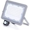 VoltShine Proiettore LED ultra sottile con sensore intelligente da 50 W. Ideale per illuminare ambienti con eccellente efficienza energetica e qualità della luce. Perfetto per interni ed esterni.