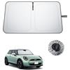 BIBIBO Compatibile con Mini Cooper F55/F56/F57 2015-2025 protezione solare, protezione dai raggi UV, parasole per auto, tessuto antipiega, interno parasole, parabrezza, accessori F55