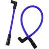 MUEOSI Kit cavi candele DYNA-409BL in silicone blu da 2 pezzi da 10,4 mm e 10 mm Set cavi accensione