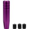 A ABSOPRO Pomello Del Cambio Universale 1 Pc Per Auto Manuali E Automatiche | Viola, Lega Di Alluminio, 13cm X 3cm, 3 Adattatori (M8 M10 M12), Foro 16.6mm, Non Adatto Per Retromarcia A Sollevamento