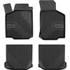 FROGUM No.77 Set di tappetini perfettamente su misura per SEAT Leon I 1995-05, per Toledo II 1999-04, per Škoda Octavia I 96-10, per VW Golf IV 97-06, per New Beetle 98-10 | Materiale TPE durevole
