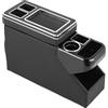 GEARMONSTER Consolle centrale con ripiani, vano portaoggetti, compatibile con VW T5 T6 T6.1, console centrale con portabevande, colore nero lucido, accessorio per sedili anteriori