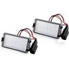 ZGDUGFU 2pcs Canbus Error Free Numero di targa Luci Fit For Seat Ibiza 6L Ab Altea Arosa Cordoba MK1 MK2 Leon Toledo III Lampada