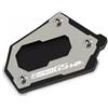 PHKODEI Prolunga Cavalletto Laterale Moto Per BMW Per R1250GS R1200GS LC ADV R1250GS Per Adventure Base Supporto Estensione Cavalletto Parcheggio Stabilità Accessorio Moto Laterale(Nero argento,R1250GS-B)
