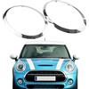 Tokenhigh Anello di ricambio per faro compatibile con BMW Mini Cooper F55 F56 F57 2014-2021, rivestimento della lampada del faro dell'auto, lunetta della copertura delle cornici dei fari, lunetta per