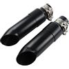 NLNPFGHVZY Terminale Di Scarico Moto Per Indian Scout Bobber Sixty Per Rogue Twenty 2015-2023 Slip-On Short GP Slip Ons Silenziatori Con DB Killer(Black With muffler)