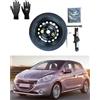 D'ANGELO 1988 Kit Ruotino di Scorta 15 compatibile con Peugeot 208 con Cric, Chiave, Guanti e Sacca