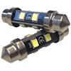 CARALL 24V Lampada Led Siluro T11 C5W smd 2835 No Polarita 360 Gradi Bianco Freddo Durata Garantita (39mm)