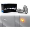 Esselle Parts Coppia Frecce Laterali Trasparenti Statiche a LED per Citroen C2 C3 Picasso C1 MK1 C1 MK2 C3 MK1 Xsara Picasso C4 SpaceTourer Jumpy MK3, Plug and Play Canbus Nessun Errore