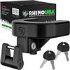 Rhino USA Kit di Blocco per Gancio di Traino per Rimorchi da 5.87cm (59mm) 2-5/16 Pollici - Serratura di Sicurezza per Coppia Antifurto Rimorchio per Camper, Caravan, Barca -Serratura Rimorchio Gancio