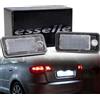 Esselle Parts Placchette Luci Targa LED Compatibili per Audi A3 8P 8PA, A4 B6, A4 B7, A6 C6, A8 D3, Q7 4L 18 SMD CANBUS 6000K Bianco Ghiaccio Plug & Play