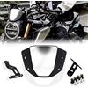 Aveko CB650R 2019-2022 Moto Schermo Parabrezza con Staffa Di Montaggio (Argento)