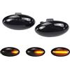 LEDFEWAG 2 pezzi Indicatore di direzione LED Dinamico Luci laterali per auto Compatibile per Peugeot 307 206 407 107 607 1007 Compatibile per Citroen C1 C2 C3 C5 C6