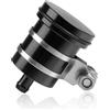 YIEBA Valuta Serbatoio Olio Freno Anteriore o Posteriore in Alluminio CNC Compatibile con FZ01 FZ03 FZ07 FZ09 FZ10 YZF R1 R3 R6 R25 R15 R125 Compatibile con Z250 Z650 Z750/R/RR Z800 Z900 Z1000/sx Nero