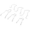 EVGATSAUTO C Clip a Molla di Fissaggio per Lampadina per Auto, 6 Pezzi 5ZHSFULLKIT Morsetto a Molla di Fissaggio per Faro Anabbagliante in Acciaio per H1/H3/H4/H7