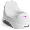 OKBABY Relax Vasino per Bambini con Seduta Ergonomica e Schienale Rialzato, Bianco, 26 milliliters, 0.46 kilograms, 1 Pezzo, 1