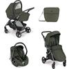 Cam - Trio Fluido Easy Con Seggiolino Auto Area 0+ Isize, Verde